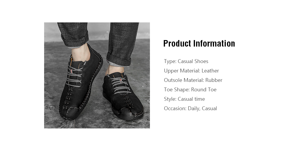 Fashion Comfortable Leisure Durable Casual Leather Shoes for Men