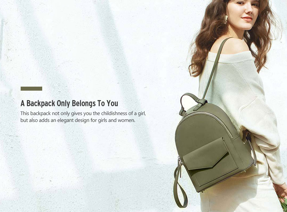 Xiaomi CARRY O Minimalism Popular Solid Color Leather Backpack